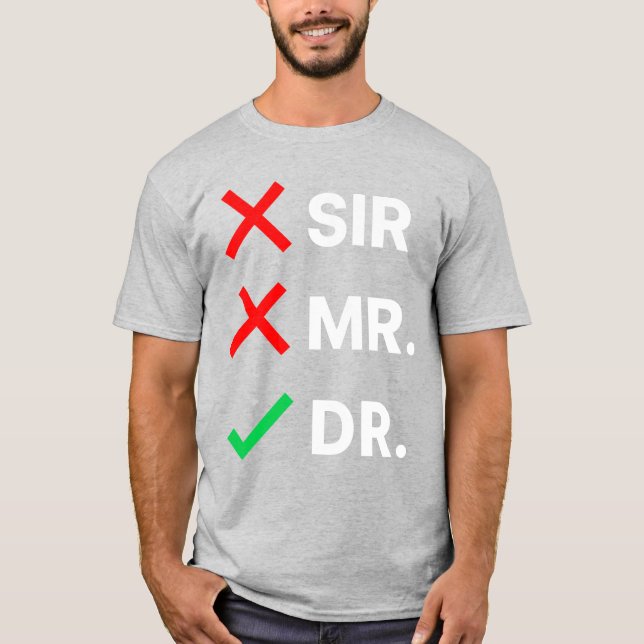 T-shirt de doctorat (Devant)