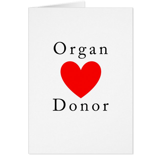 T-shirt de donateur d'organe (Devant)