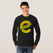 T-shirt de douille de carte d'Edmonton long