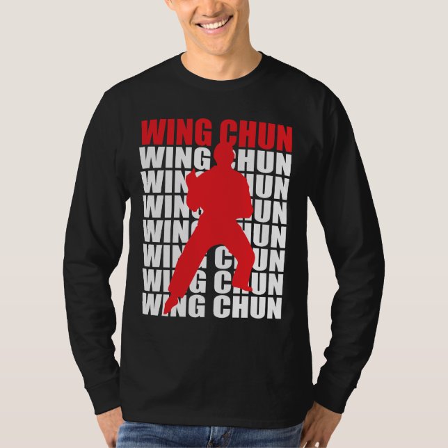 T-shirt de douille de Chun d'aile long (Devant)