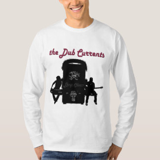 T-shirt de douille de courants de copie long