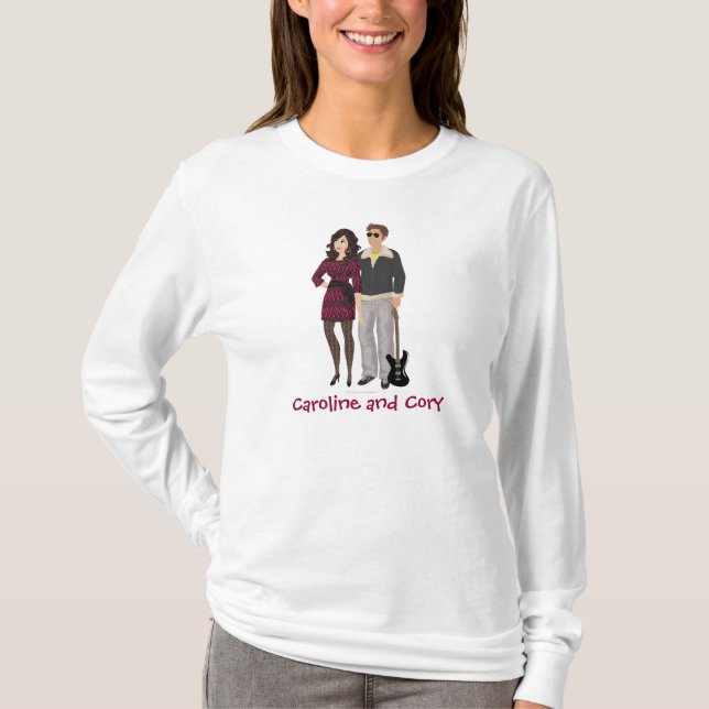 T-shirt de douille de dames de DHG long (Devant)