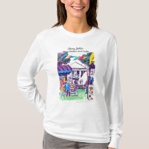 T-shirt de douille de dames de jubilé de ressort