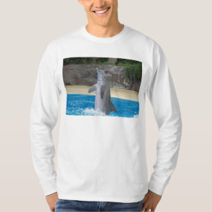 T-shirt de douille de dauphin de danse long