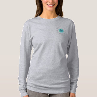 T-shirt de douille de logo de base long