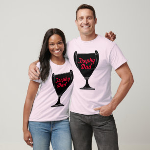 T-shirt de douille de papa de trophée long !