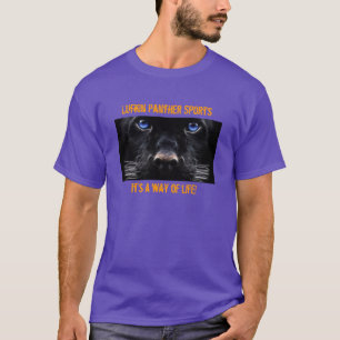 T-shirt de douille de sports de panthères de