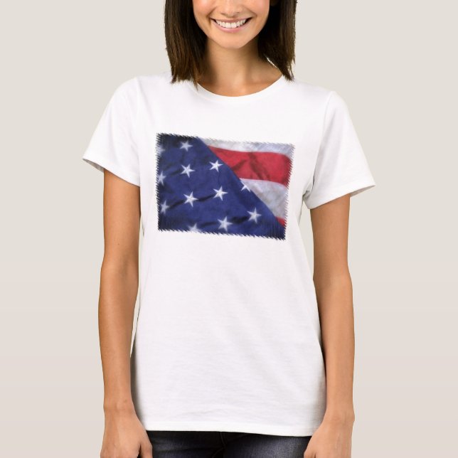 T-shirt de drapeau américain (Devant)