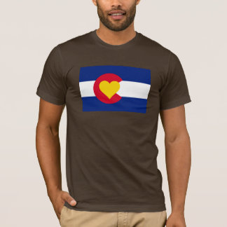 T-shirt de drapeau d'amour du Colorado