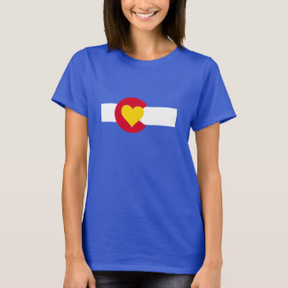 T-shirt de drapeau d'amour du Colorado