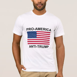 T-shirt de drapeau d'Anti-Atout de la Pro-Amériqu