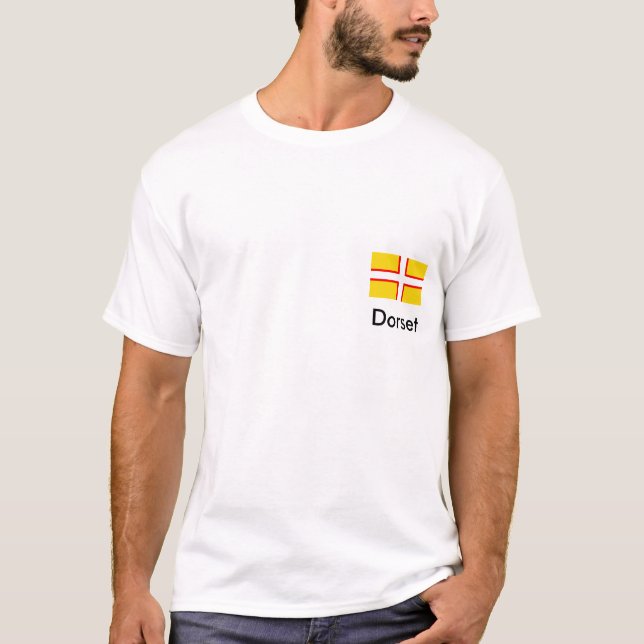 T-shirt de drapeau de Dorset (Devant)