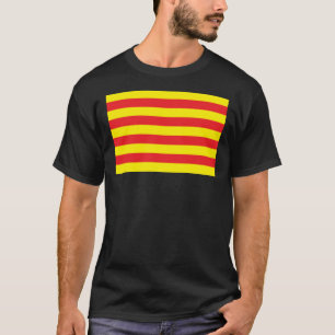 T-shirt de drapeau de la Catalogne