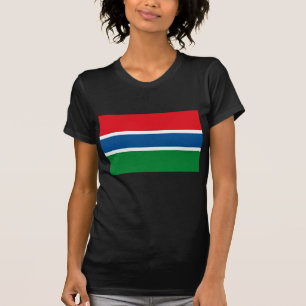 T-shirt de drapeau de la Gambie