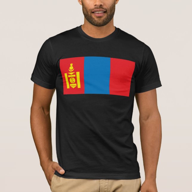 T-shirt de drapeau de la Mongolie (Devant)