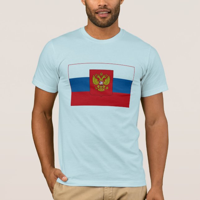 T-shirt de drapeau de la Russie (Devant)