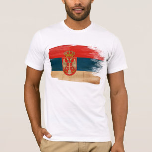 T-shirt de drapeau de la Serbie