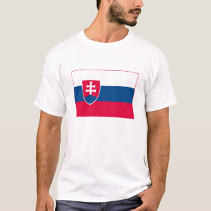 T-shirt de drapeau de la Slovaquie