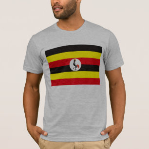 T-shirt de drapeau de l'Ouganda