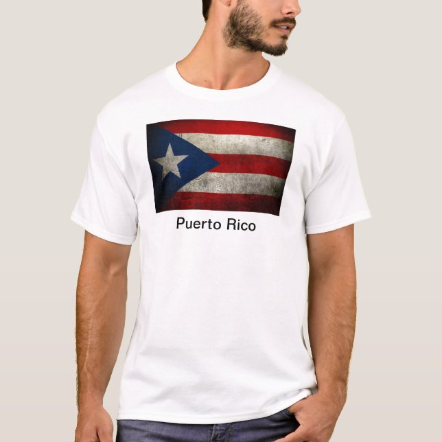 T-shirt de drapeau de Porto Rico (Devant)