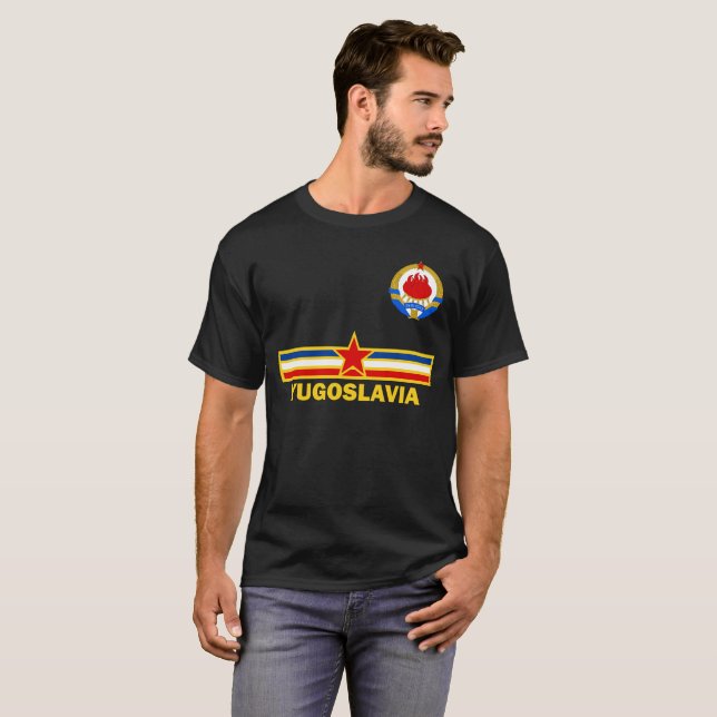T-shirt de drapeau de SFRJ Yougoslavie (Devant entier)