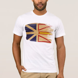 T-shirt de drapeau de Terre-Neuve