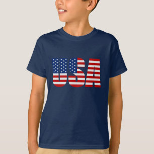T-shirt de drapeau des Etats-Unis
