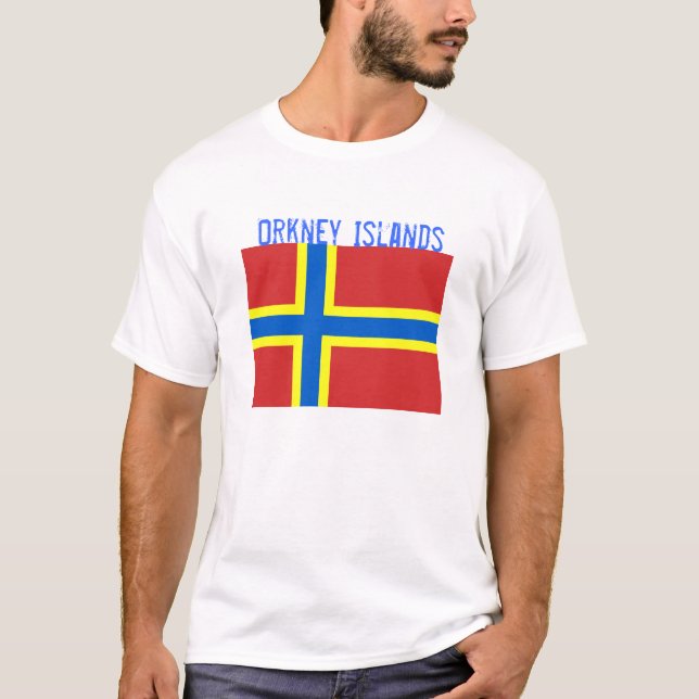 T-shirt de drapeau des Îles d'Orkney (Devant)