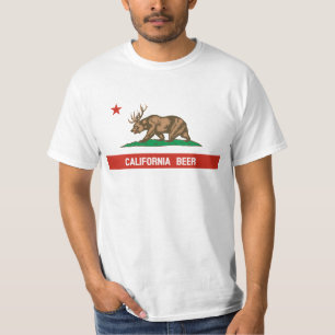 T-shirt de drapeau d'état de bière de la