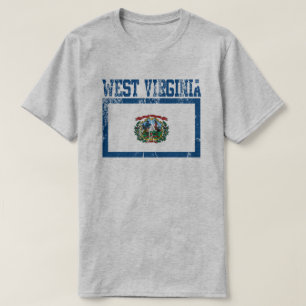 T-shirt de drapeau d'état de la Virginie