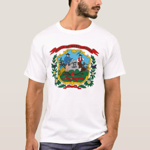 T-shirt de drapeau d'état de la Virginie