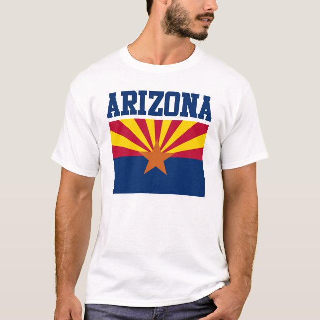 T-shirt de drapeau d'état de l'Arizona (Devant)
