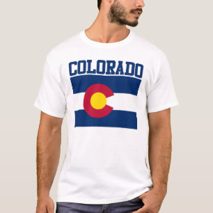 T-shirt de drapeau d'état du Colorado