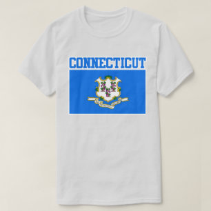 T-shirt de drapeau d'état du Connecticut