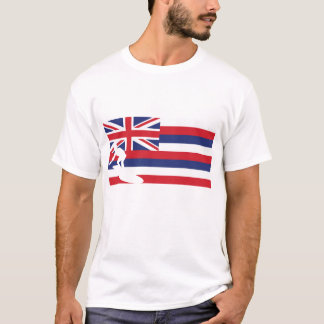 T-shirt de drapeau d'Hawaï - surfant - surfer