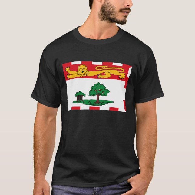 T-shirt de drapeau d'île Prince Edouard (Devant)
