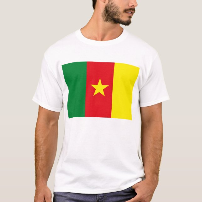 T-shirt de drapeau du Cameroun (Devant)