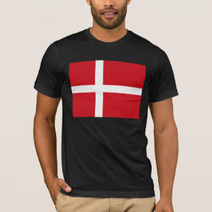 T-shirt de drapeau du Danemark