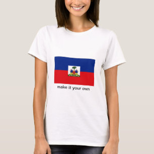 T-shirt de drapeau du Haïti