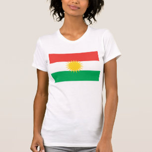 T-shirt de drapeau du Kurdistan