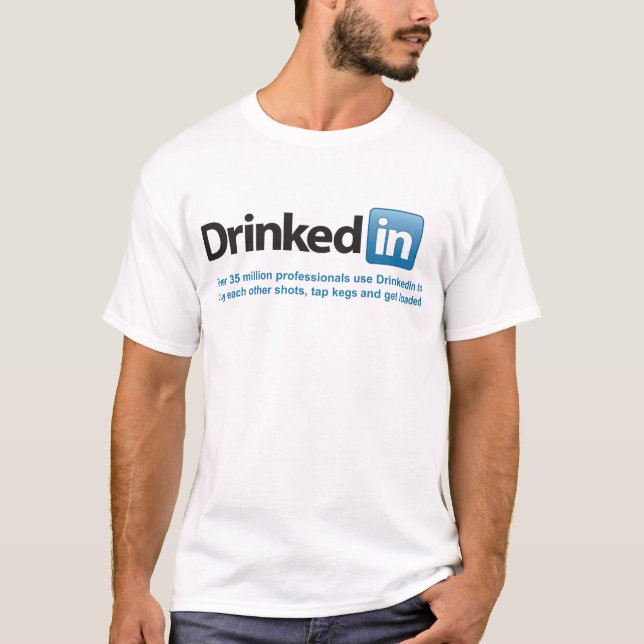 T-shirt de DrinkedIn (Devant)