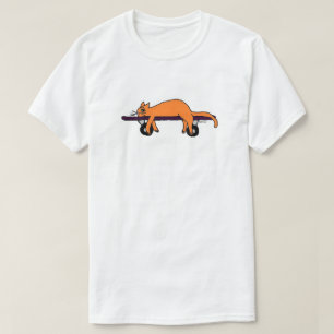 T-shirt de FahtCaht de planche à roulettes