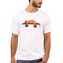 T-shirt de FahtCaht de planche à roulettes