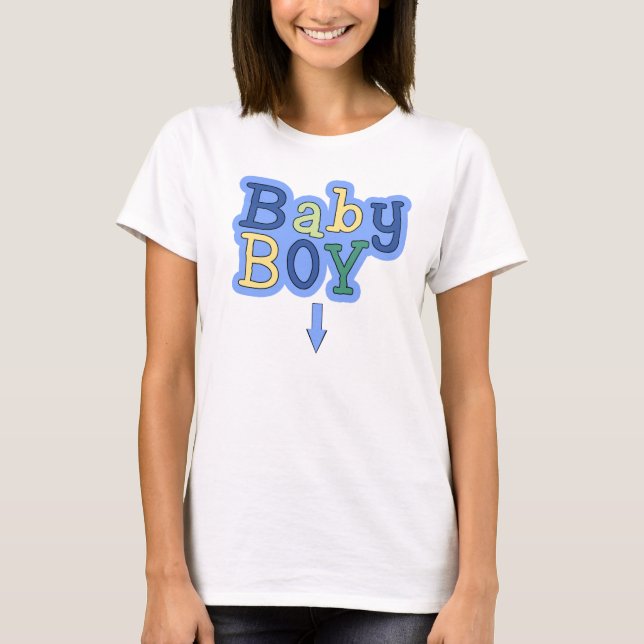 T-shirt de faire-part de grossesse de bébé (Devant)