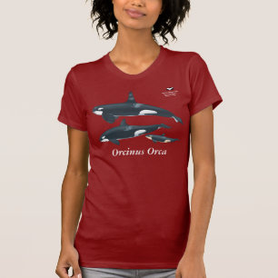 T-shirt de famille d'orque avec le nom