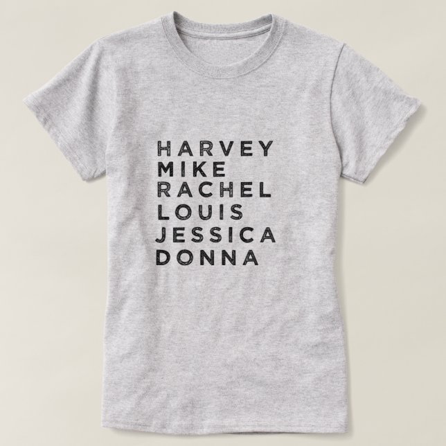 T-shirt de fan de caractère de costumes (Design devant)