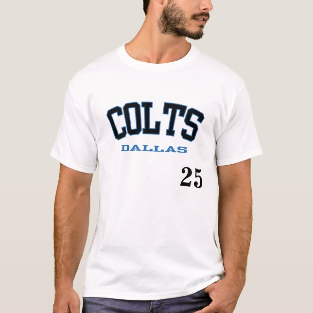 T-shirt de fan de colts de Dallas (Devant)
