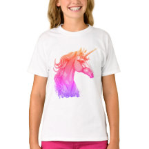 T-Shirt de fantaisie coloré licorne pour filles