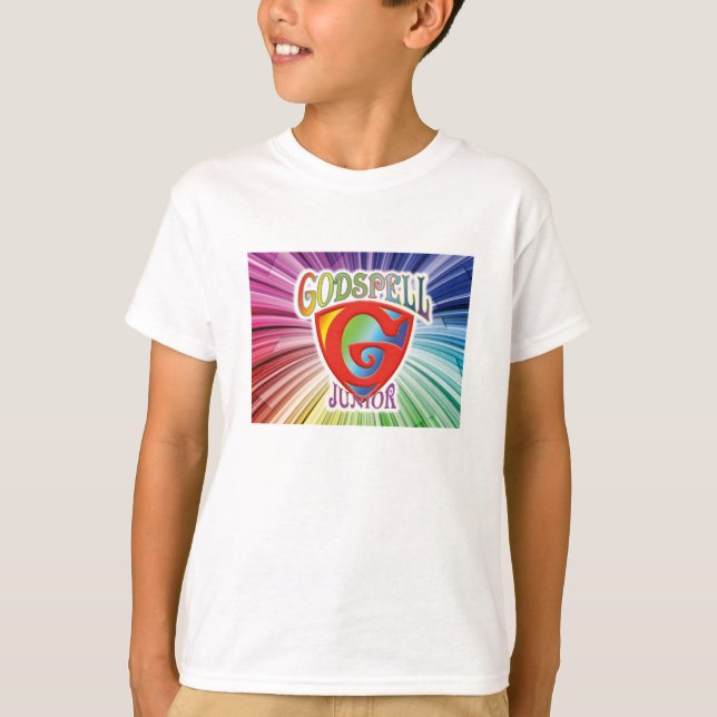 T-shirt de fantaisie de logo de "Jr. de Godspell" (Devant)