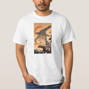 T-shirt de faucon de Kuniyoshi